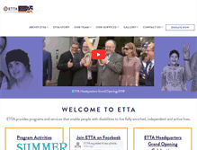 Tablet Screenshot of etta.org